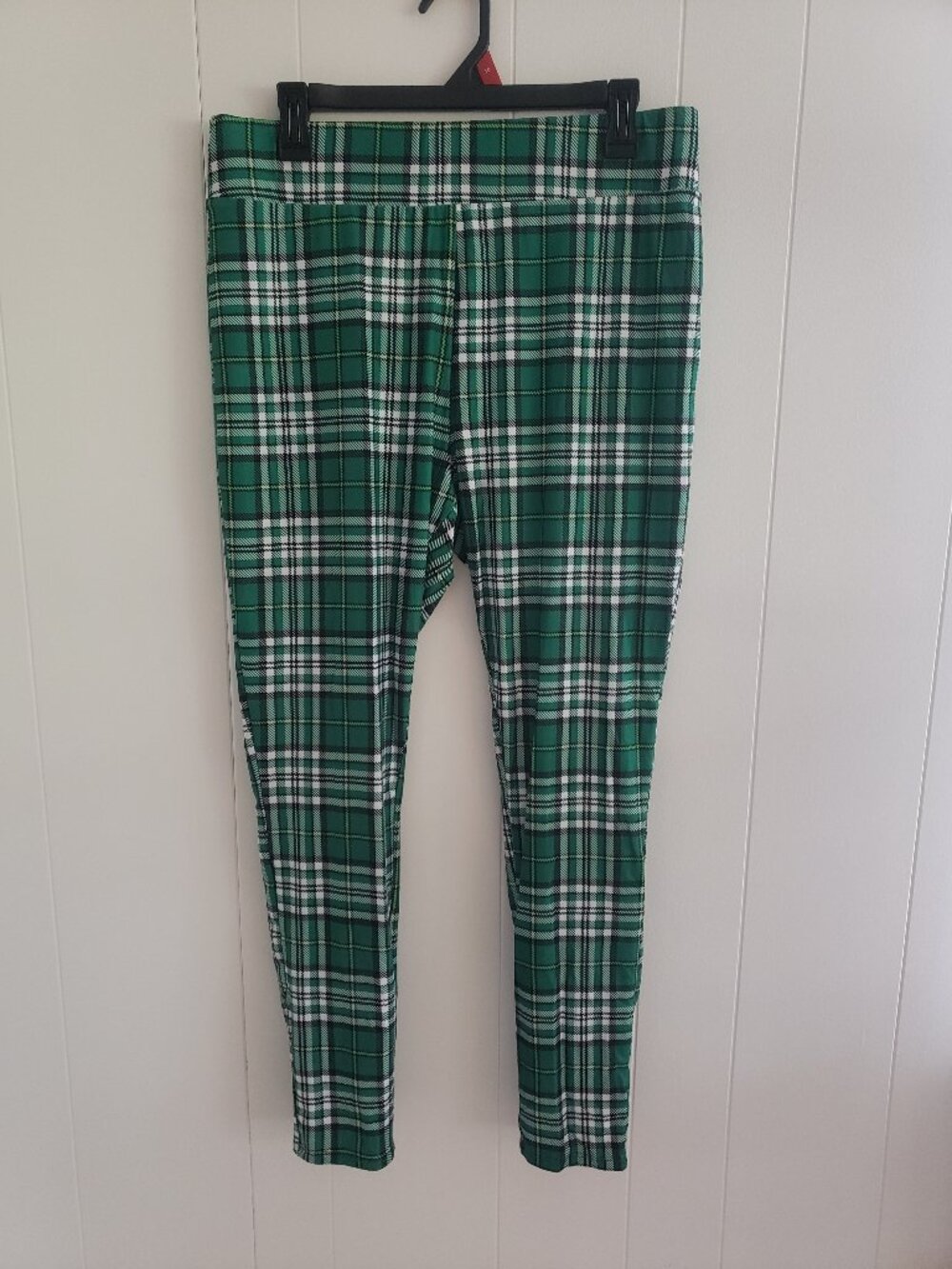 Unknown Brand Plaid Green St. Patricks Day Leggings Size L/XL